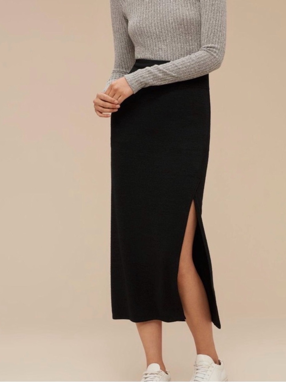 Wilfred Free Midi Slit Skirt